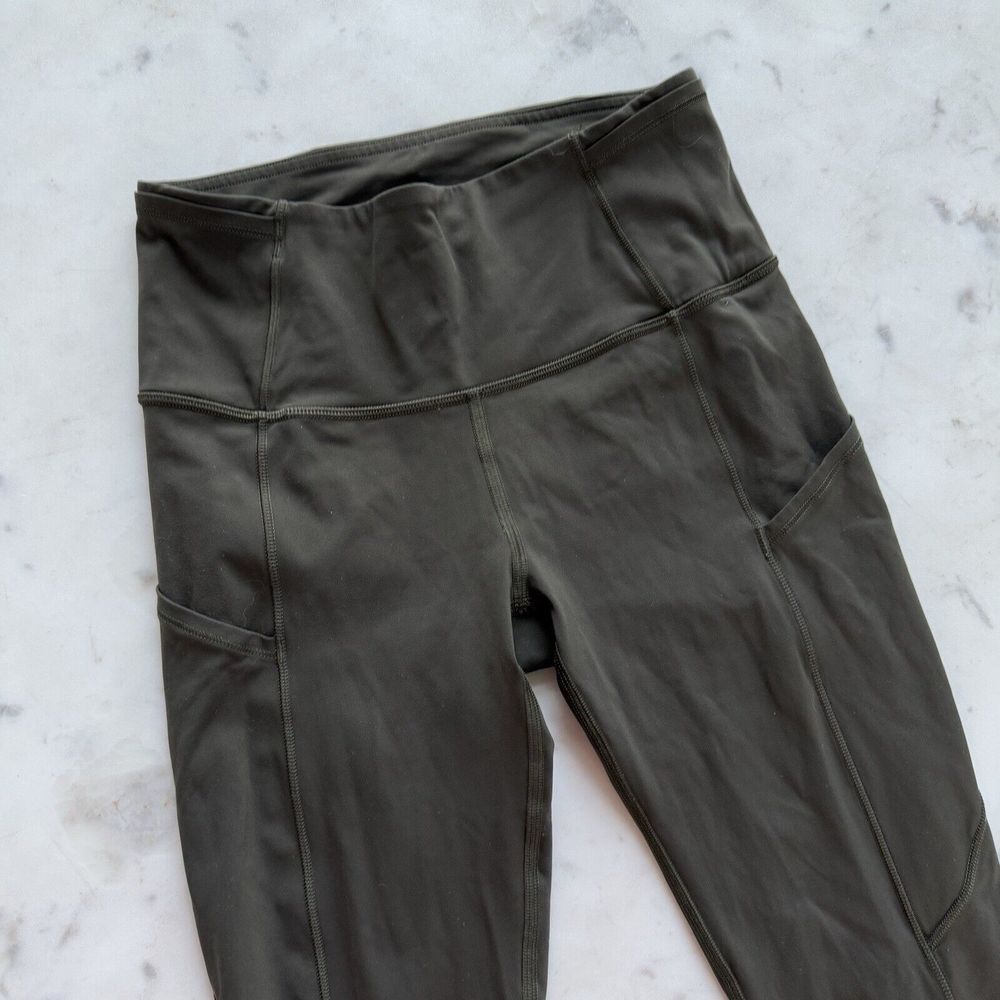 Lululemon Womens Fast Free Tight 28" Non-Reflective Dark Olive Size 4 $128 Nulux - Picture 4 of 9